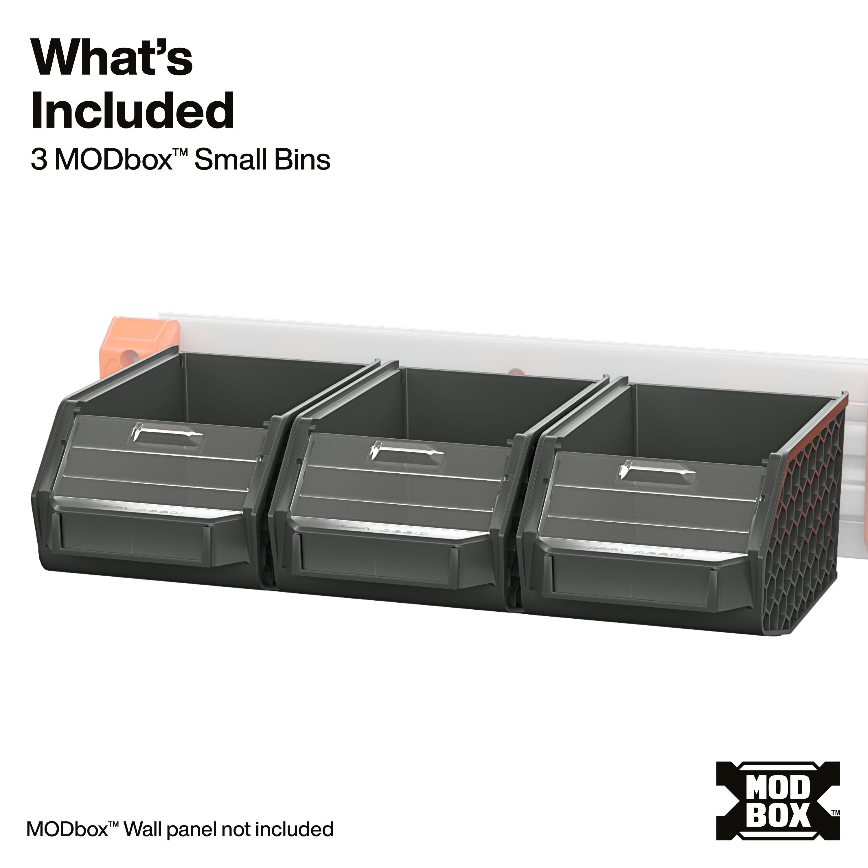 Klein 54865MB MODbox Wall System, Small Bin, 3-Pack - Ace Tool Group - Klein