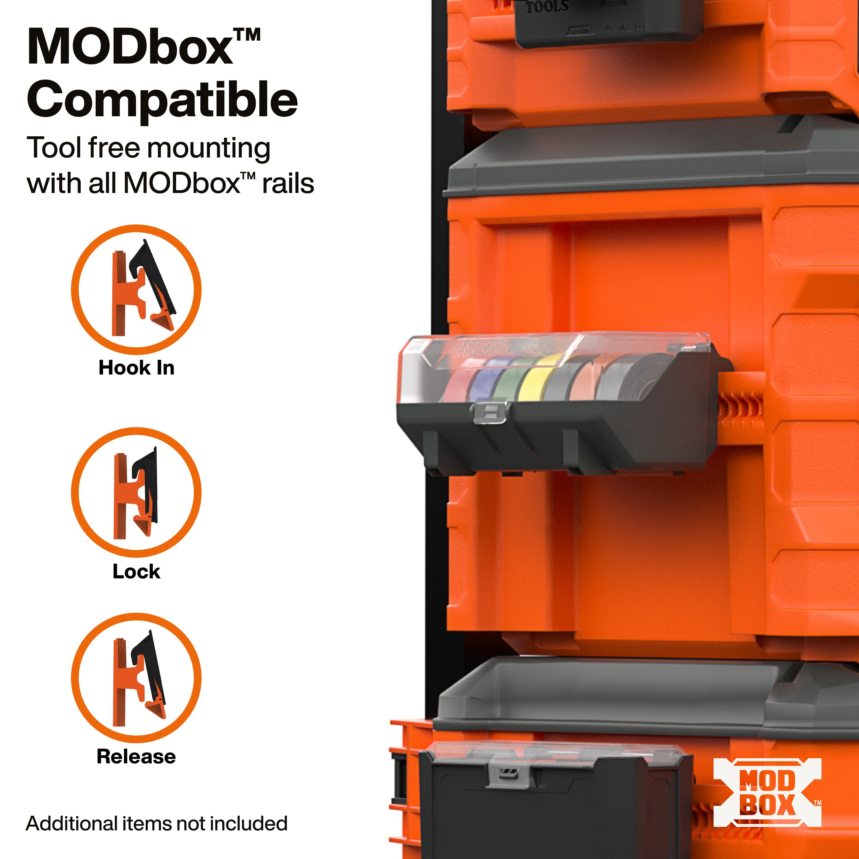 Klein 54874MB MODbox Electrical Tape Holder Rail Attachment - Ace Tool Group - Klein