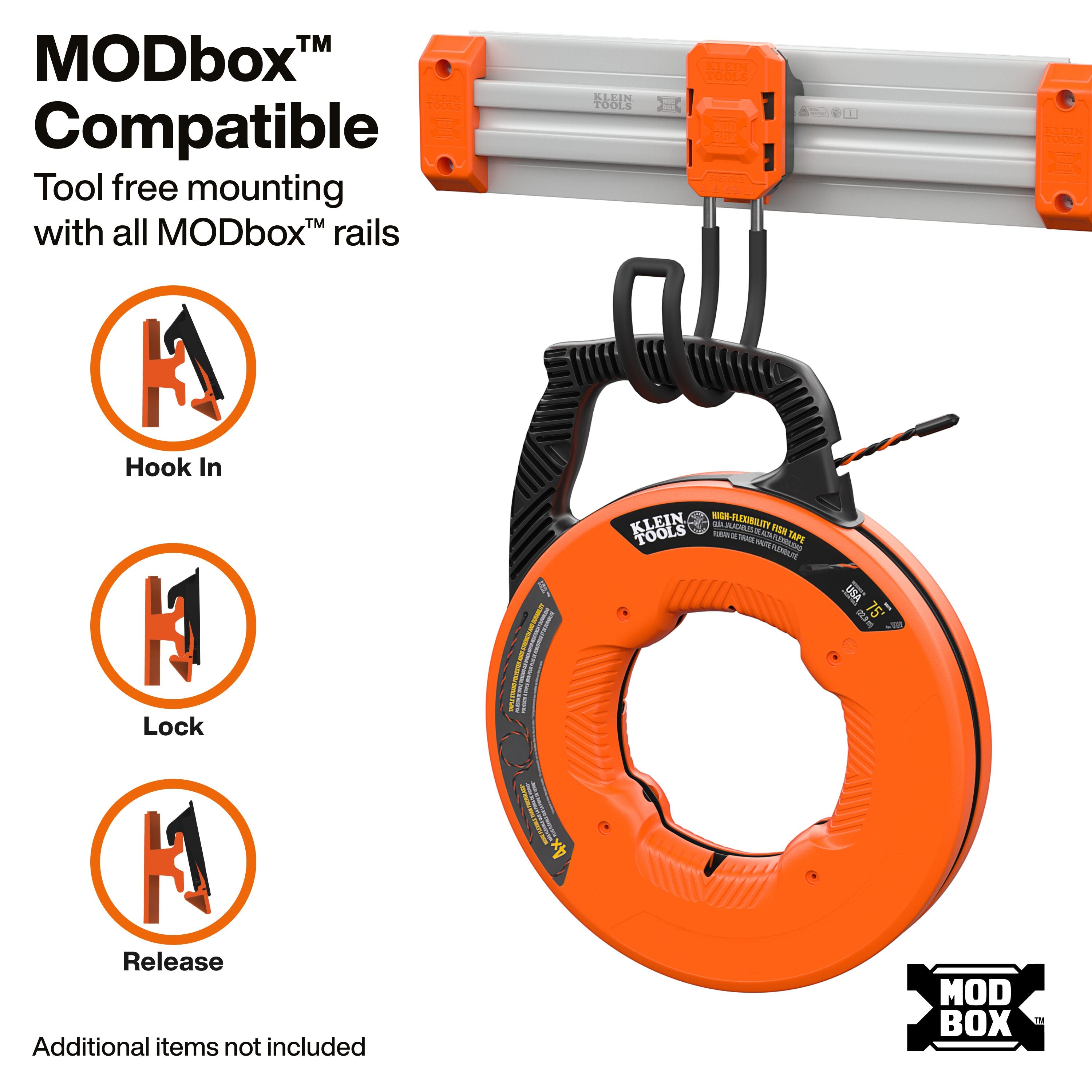 Klein 54876MB MODbox Wall System, J-Hook - Ace Tool Group - Klein