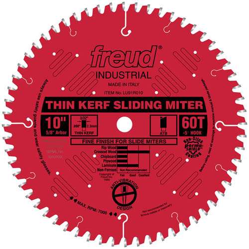 Freud Tools 10" Thin Kerf Sliding Compound Miter Saw Blade - Ace Tool Group - Freud