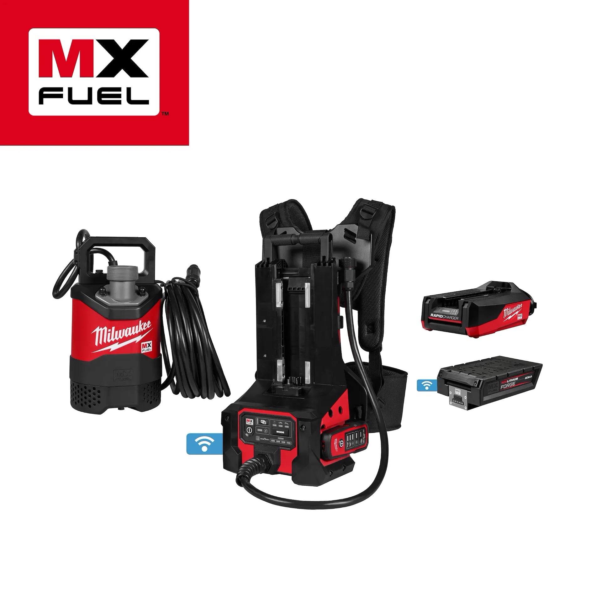 Milwaukee MXF211-1XC MX FUEL 1HP 2" Submersible Pump Kit - Ace Tool Group - Milwaukee
