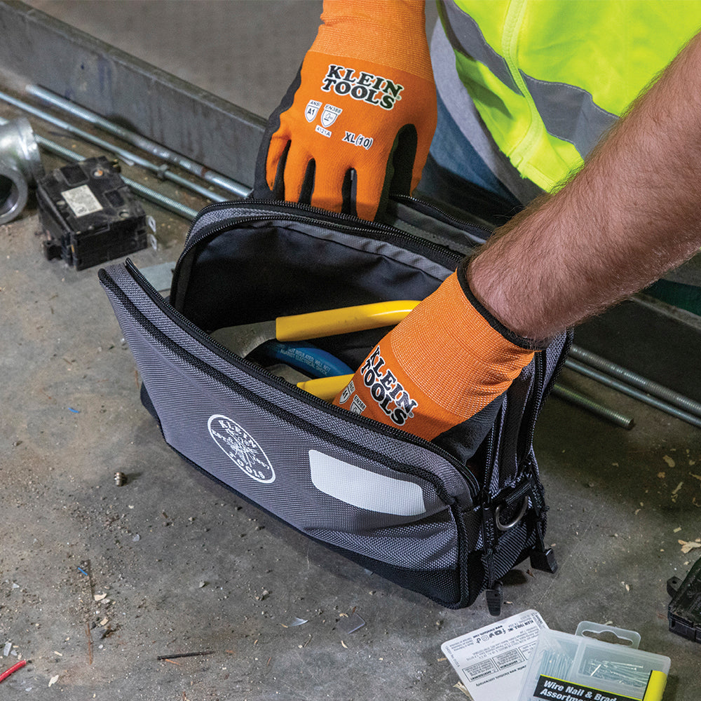 Klein 55583 Double Zipper Bag, 12 x 7-Inch - Ace Tool Group - Klein