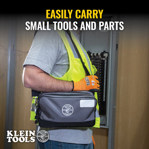 Klein 55583 Double Zipper Bag, 12 x 7-Inch - Ace Tool Group - Klein