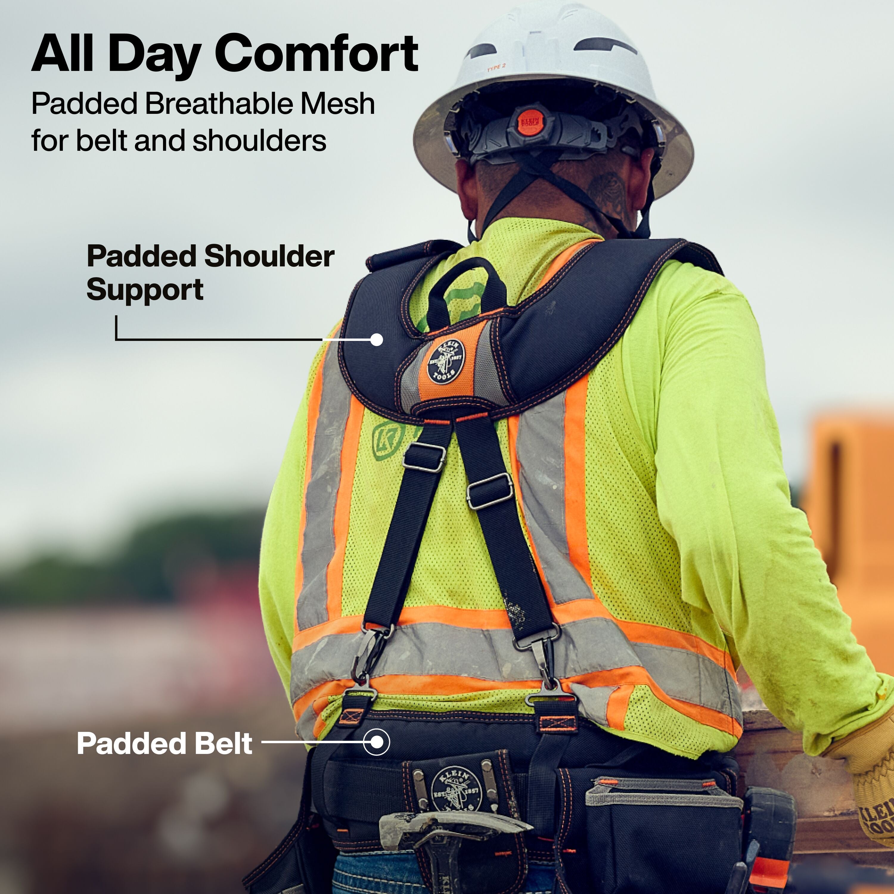Klein 55896 Tool Rig with Suspenders, 23 Pockets