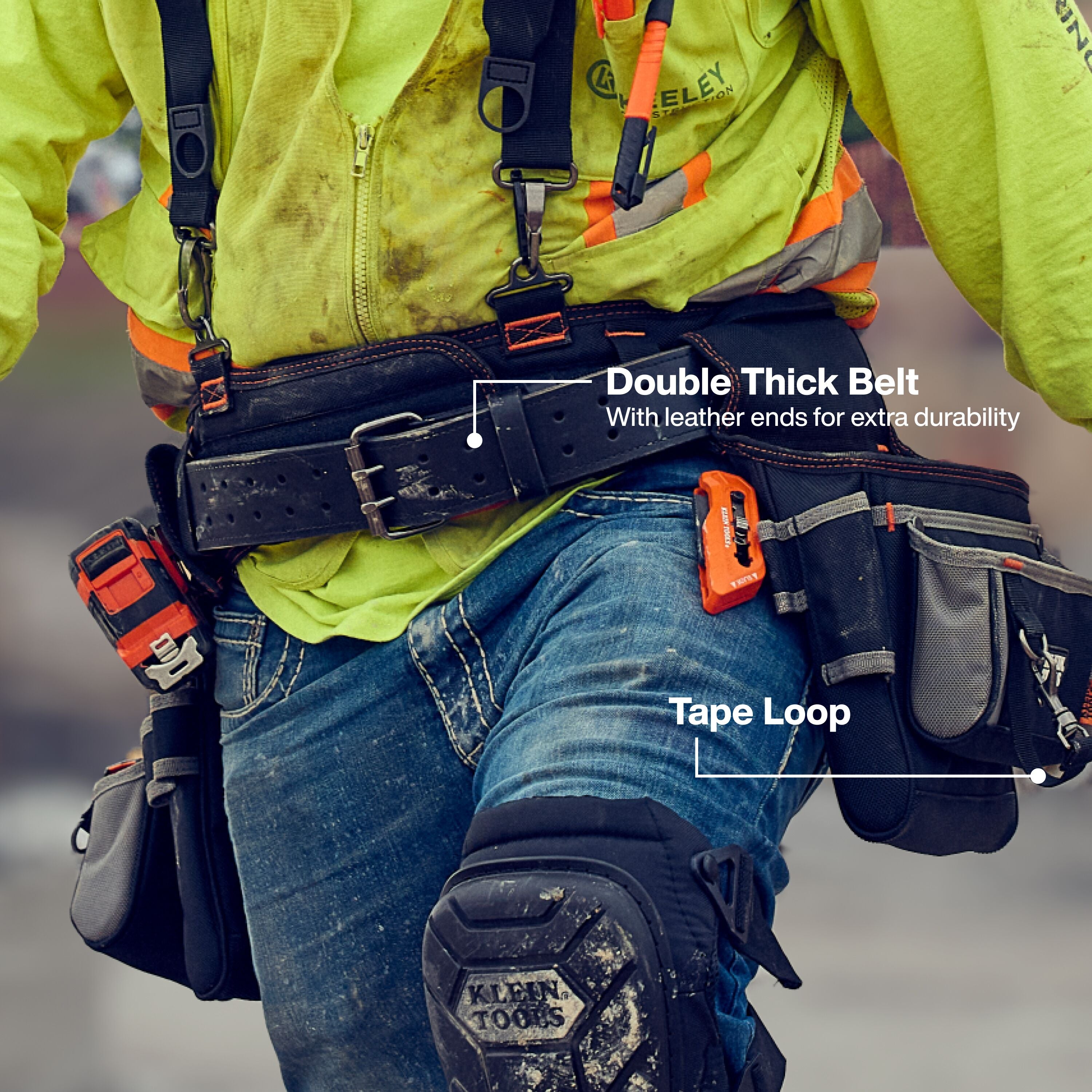 Klein 55896 Tool Rig with Suspenders, 23 Pockets
