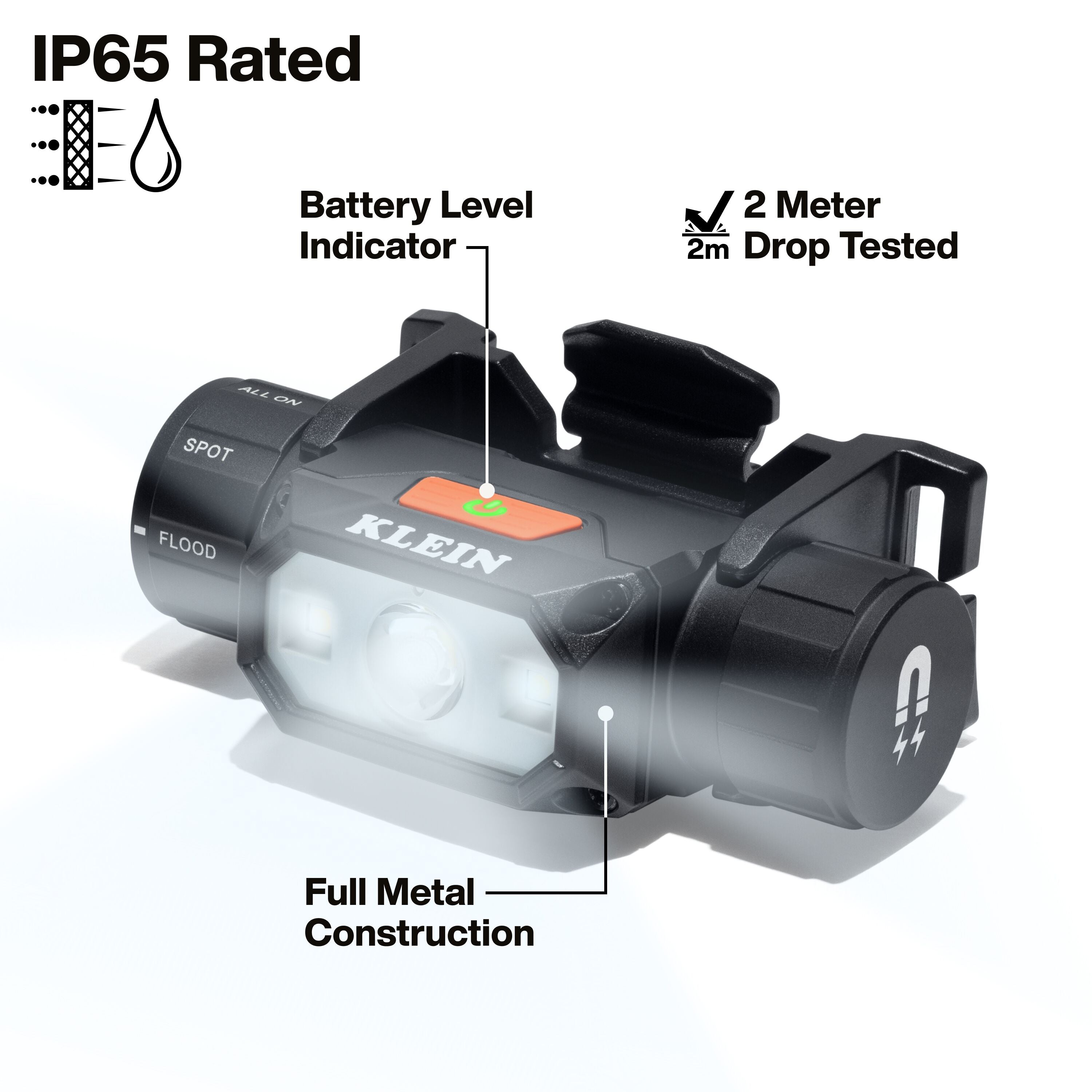 Klein 56078 1000-Lumen Rechargeable Headlamp with Strap - Ace Tool Group - Klein