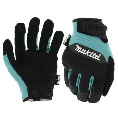 Makita T-04210 100% Genuine Leather-Palm Gloves M - Ace Tool Group - Makita