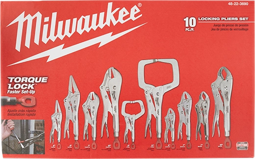Milwaukee 48-22-3690 10PC TORQUELOCK PLIERS KIT - Ace Tool Group - Milwaukee