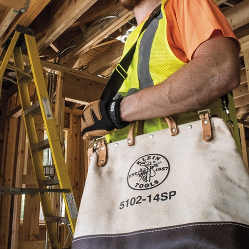 Klein 5102-14SP 14 in. Deluxe Canvas Tool Bag - Ace Tool Group - Klein