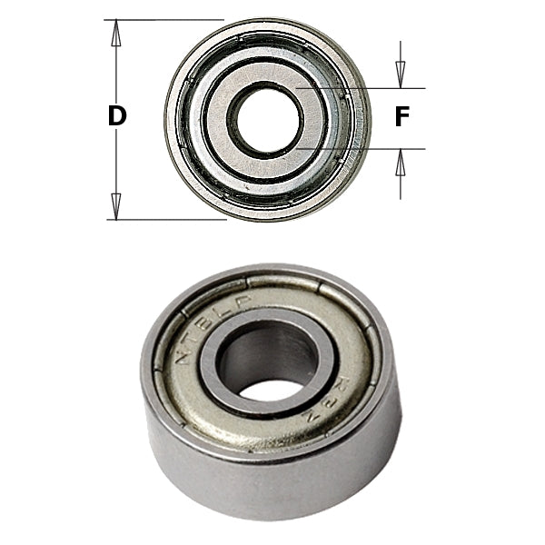 CMT 791.029.00 Bearing, 1-3/8-Inch Diameter, 1/2-Inch Smaller Diameter - Ace Tool Group - CMT