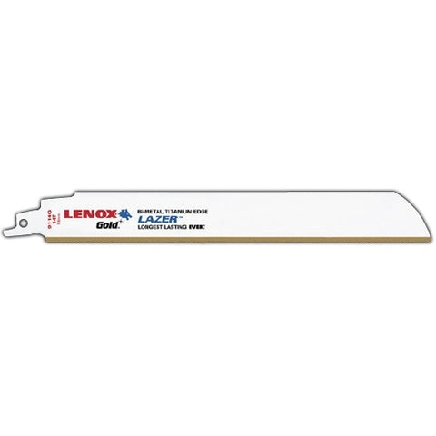 Lenox Gold Power Arc Reciprocating Saw Blade For Thick Metal Medium Metal Cutting 9-Inch 14 Tpi 5-Pack - Ace Tool Group - Lenox