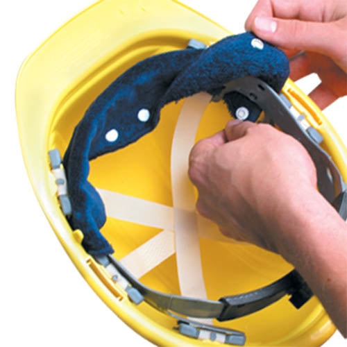 Occunomix 870B20-01 Terry Top Snapon Sweatbnd:Navy 20 pk. - Ace Tool Group - Occunomix