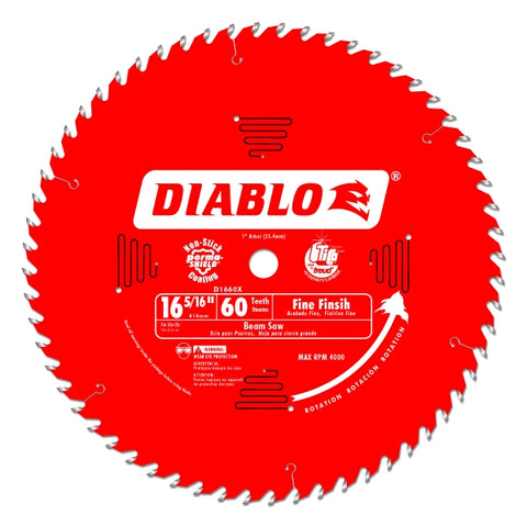 Diablo Tools 16-5/16" X 60-Teeth Fine Finish Saw Blade For Wood - Ace Tool Group - Diablo