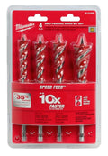 Milwaukee 48-13-0400  SPEED FEED Wood Bit 6-1/2" Set - 4 PC - Ace Tool Group - Milwaukee