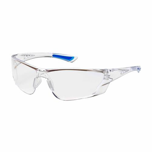 PIP 250-32-0020 Recon Eyewear, Clear Polycarbonate Lens, Anti-Scratch And Anti-Fog, Rimless, Clear Temples W/ Non-Slip Pads, Soft Nosepiece, 9 Base Curve -12 Pack - Ace Tool Group - Protective Industrial Products