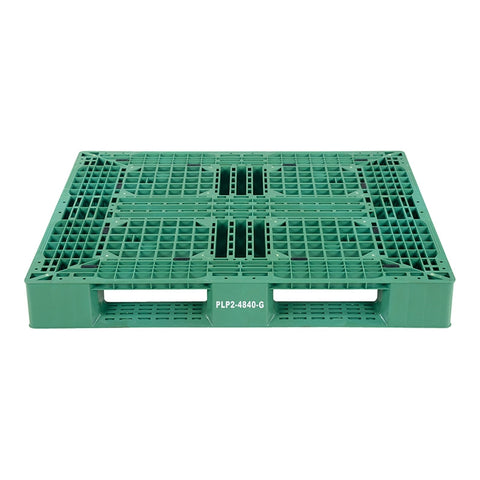 Vestil PLP2-4840-GREEN 47 3/8" 39 1/2" Plastic Pallet - Ace Tool Group - Vestil