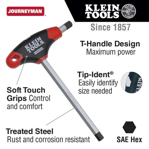 Klein JTH4E09 9/64 in. Hex Key Journeyman T-Handle - Ace Tool Group - Klein