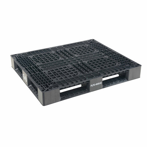 Vestil PLP2-4840-BLACK Black Plastic Pallet 6000 Lb 48 X 40 - Ace Tool Group - Vestil