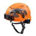Milwaukee 48-73-1362 BOLT Orange Vented Safety Helmet with IMPACT ARMOR Liner (USA) - Type 2, Class C - Ace Tool Group - Milwaukee