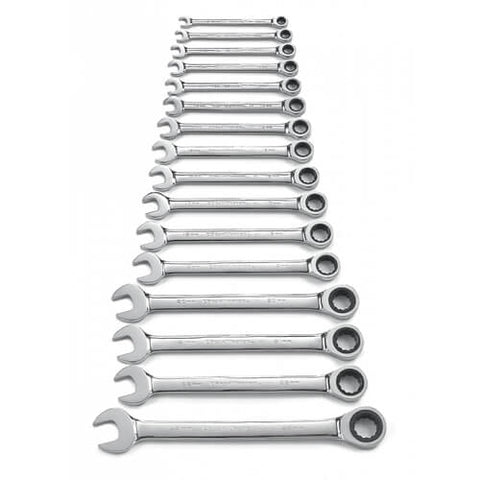 GearWrench 9416 16pc 12 Pt. Ratcheting Wrench Set - Ace Tool Group - Gearwrench