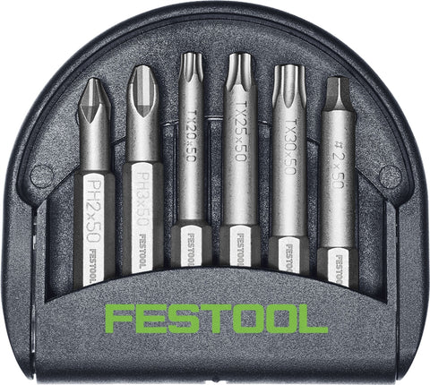 Festool 204386 6-Piece Impact Bit Set - Ace Tool Group - Festool