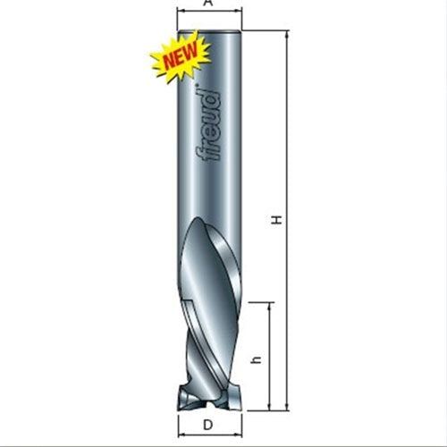 Freud Tools 1/2" (Dia.) One Flute Mortise Compression Bit - Ace Tool Group - Freud