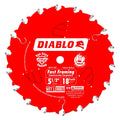 Diablo Tools D0518X 5-1/2-Inch X 18 Atb Fast Framing Saw Blade - Ace Tool Group - Diablo