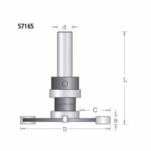 Amana Tool 57165 Bowl Cut Out Bit 1/2 Shank - Ace Tool Group - Amana Tool