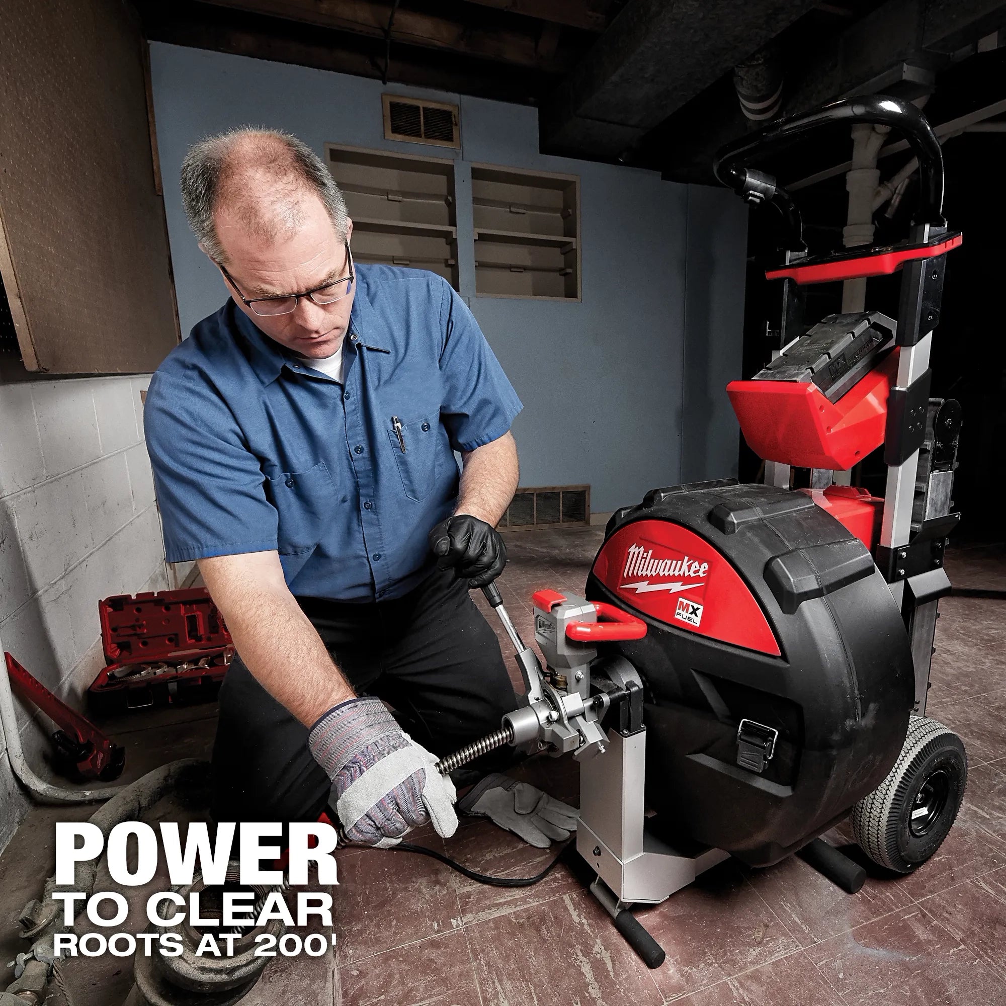 Milwaukee MXF500-1CP MX FUEL Sewer Machine - Ace Tool Group - Milwaukee