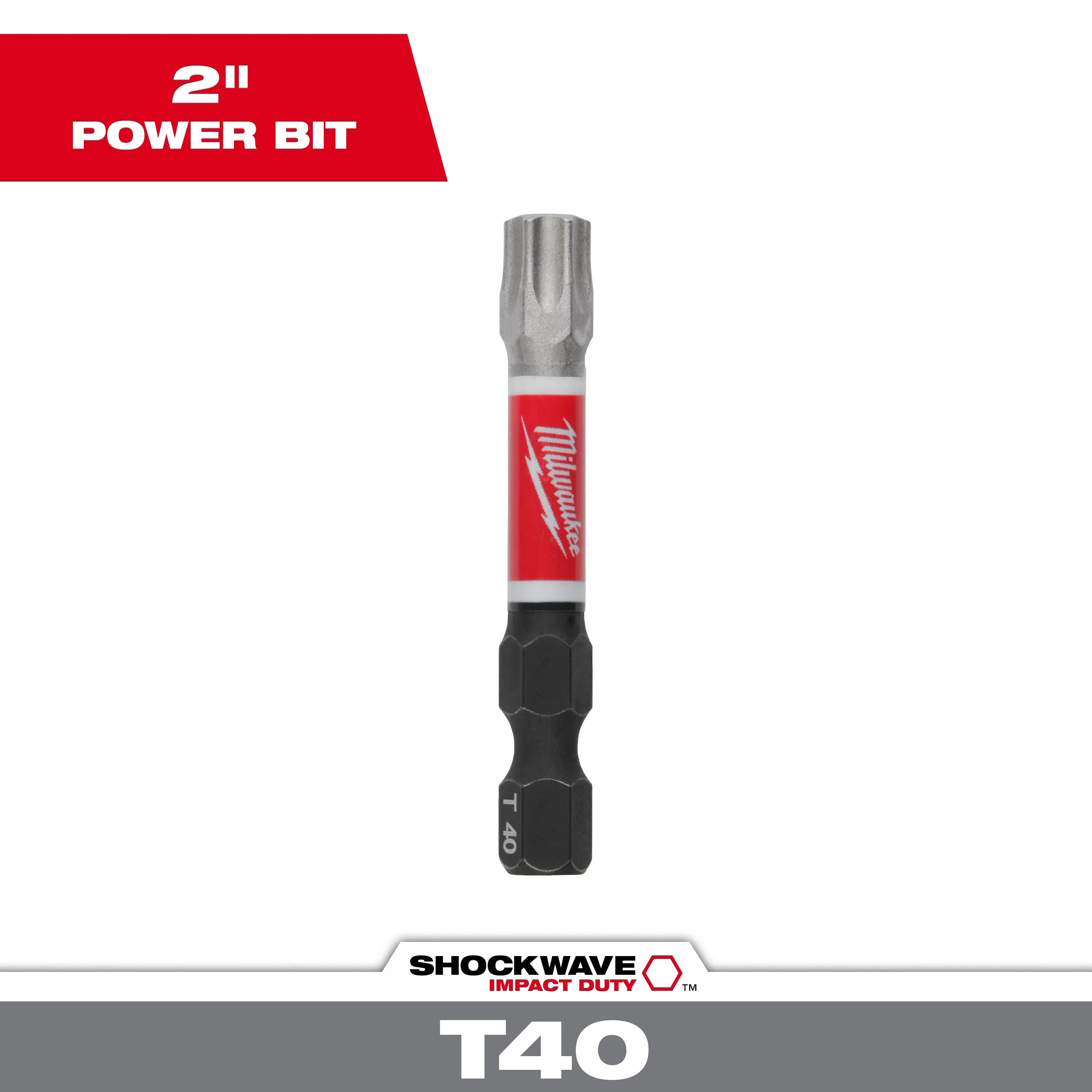 Milwaukee 48-32-4488 T40 Torx Power Power Bit, 1/4" - Ace Tool Group - Milwaukee