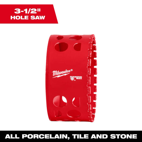 Milwaukee 49-56-5678  3-1/2" Diamond Max Hole Saw - Ace Tool Group - Milwaukee