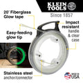 Klein 50550 Glow Fish Tape, 20 Foot - Ace Tool Group - Klein
