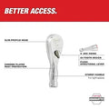 Milwaukee 48-22-9003 1/4" Drive 3" Ratchet - Ace Tool Group - Milwaukee