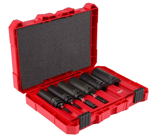 Milwaukee 49-66-5125 Shockwave Lineman's 10PC 2 IN 1 12PT Socket Set - Ace Tool Group - Milwaukee