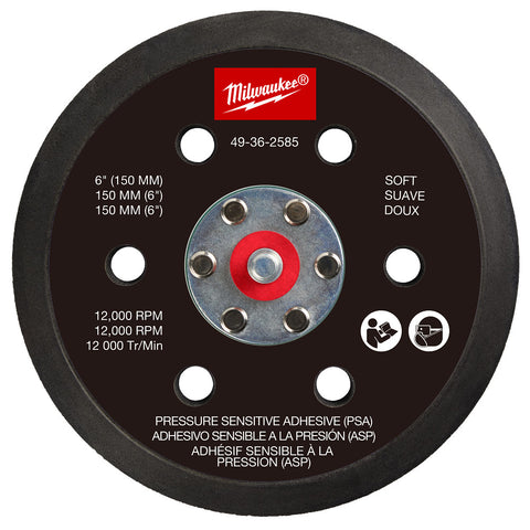 6" PSA Backing Pad - Soft