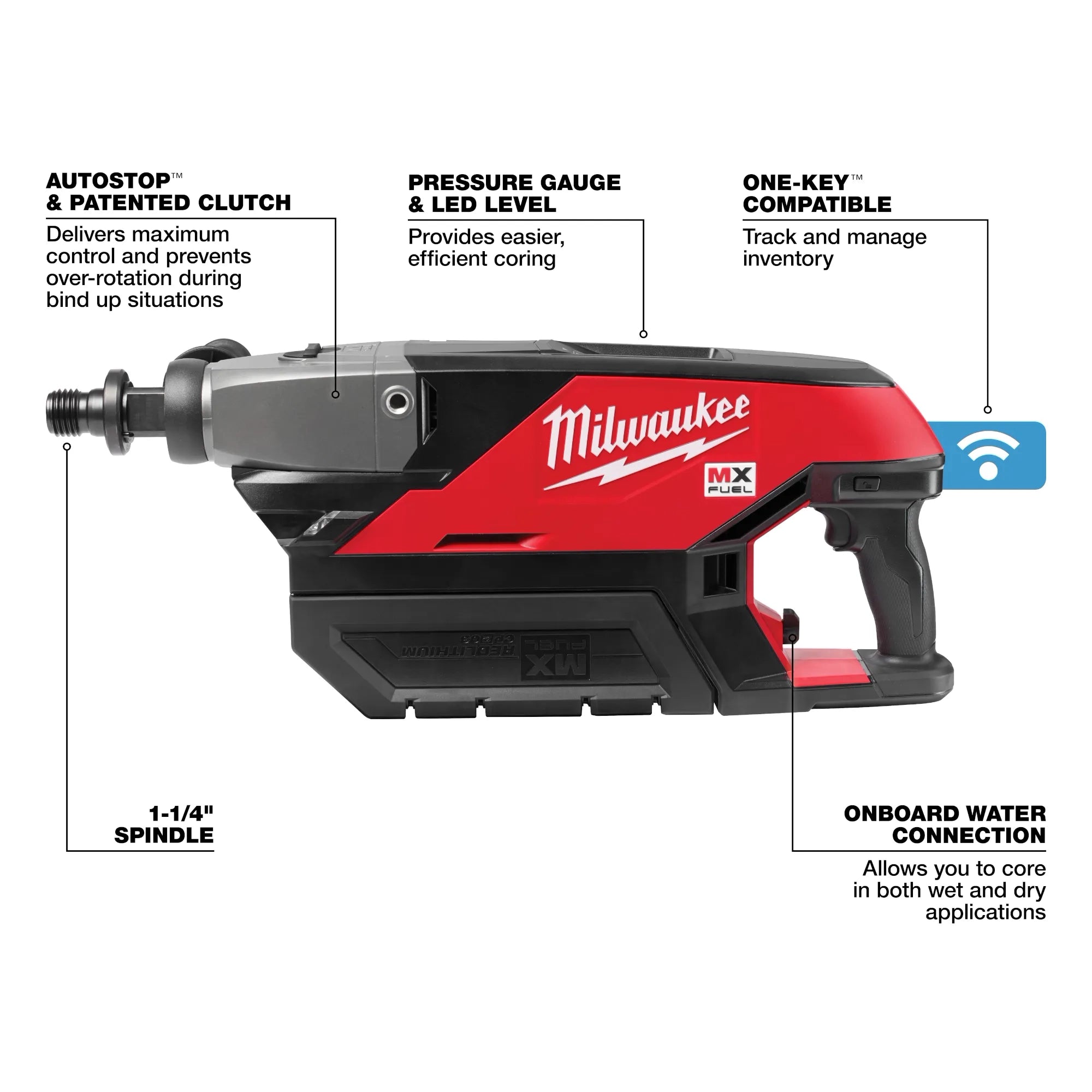 Milwaukee MXF301-2CP MX FUEL Core Drill Kit - Ace Tool Group - Milwaukee