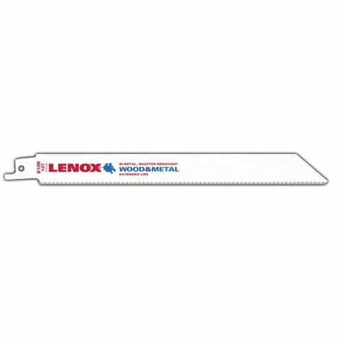 Lenox Bi-Metal Reciprocating Saw Blade 8-Inch 10 Tpi 25-Pack - Ace Tool Group - Lenox