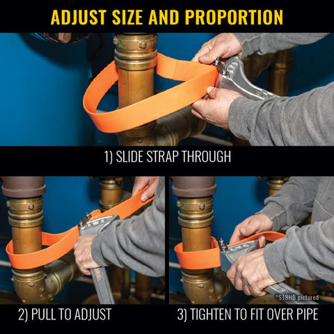 Klein Tools S6HB Grip-Itâ¢ Strap Wrenches 6" Handle - Ace Tool Group - Klein