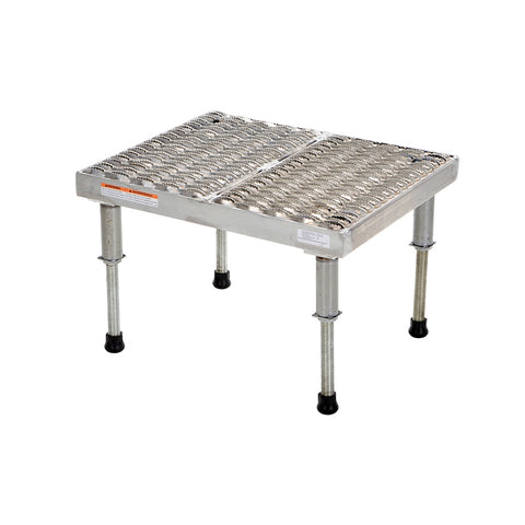 Vestil Adj Alum Stand 9-1/2-15-1/2 H 19 X 24 - Ace Tool Group - Vestil