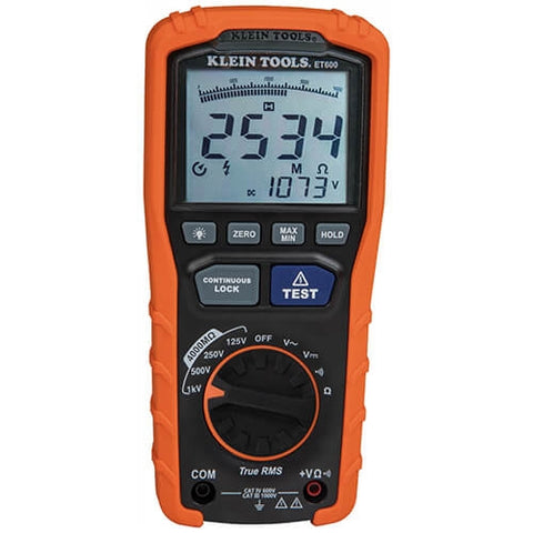 Klein Tools ET600 Insulation Resistance Tester - Ace Tool Group - Klein