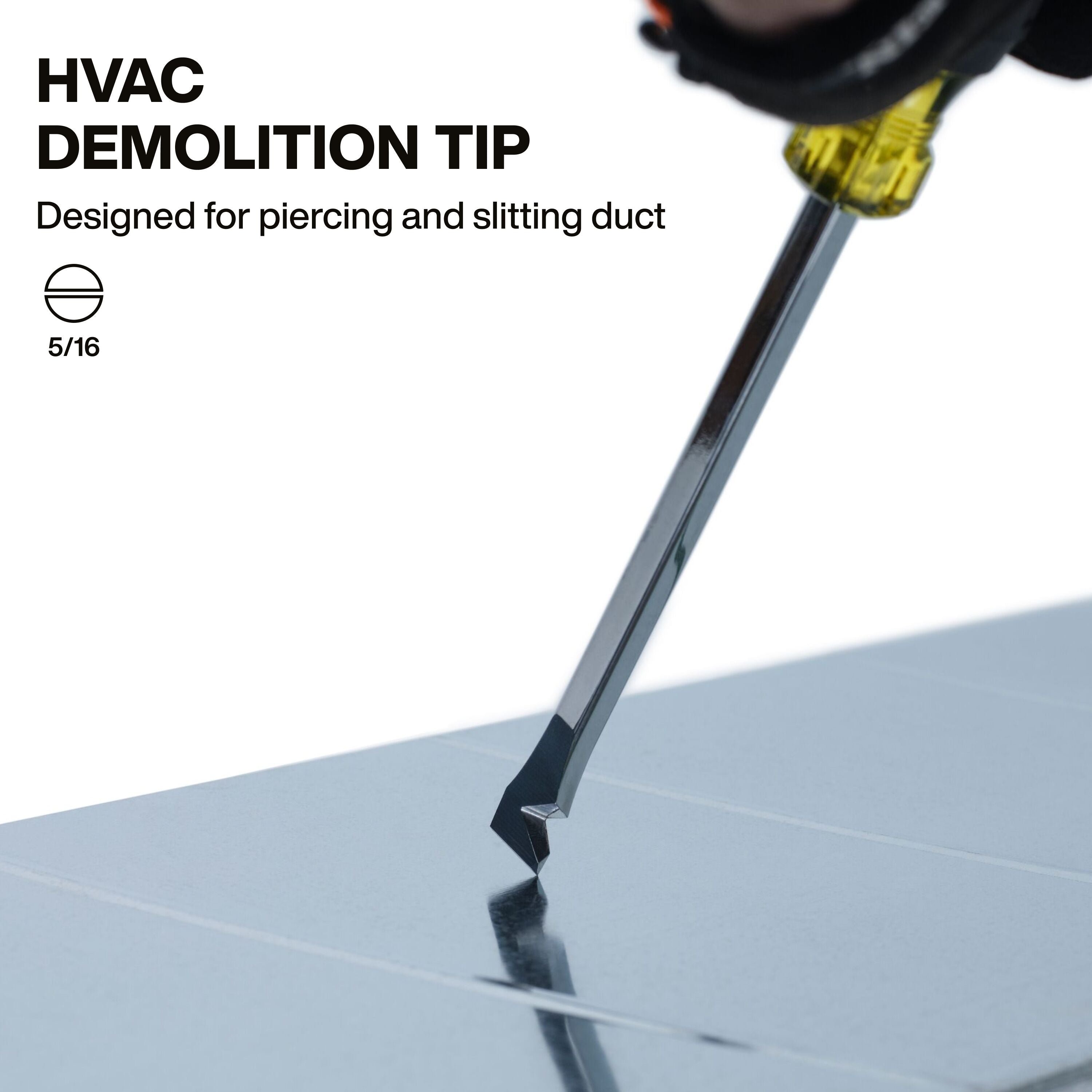 Klein 60012DD HVAC Duct Slitter Demolition Driver - Ace Tool Group - Klein