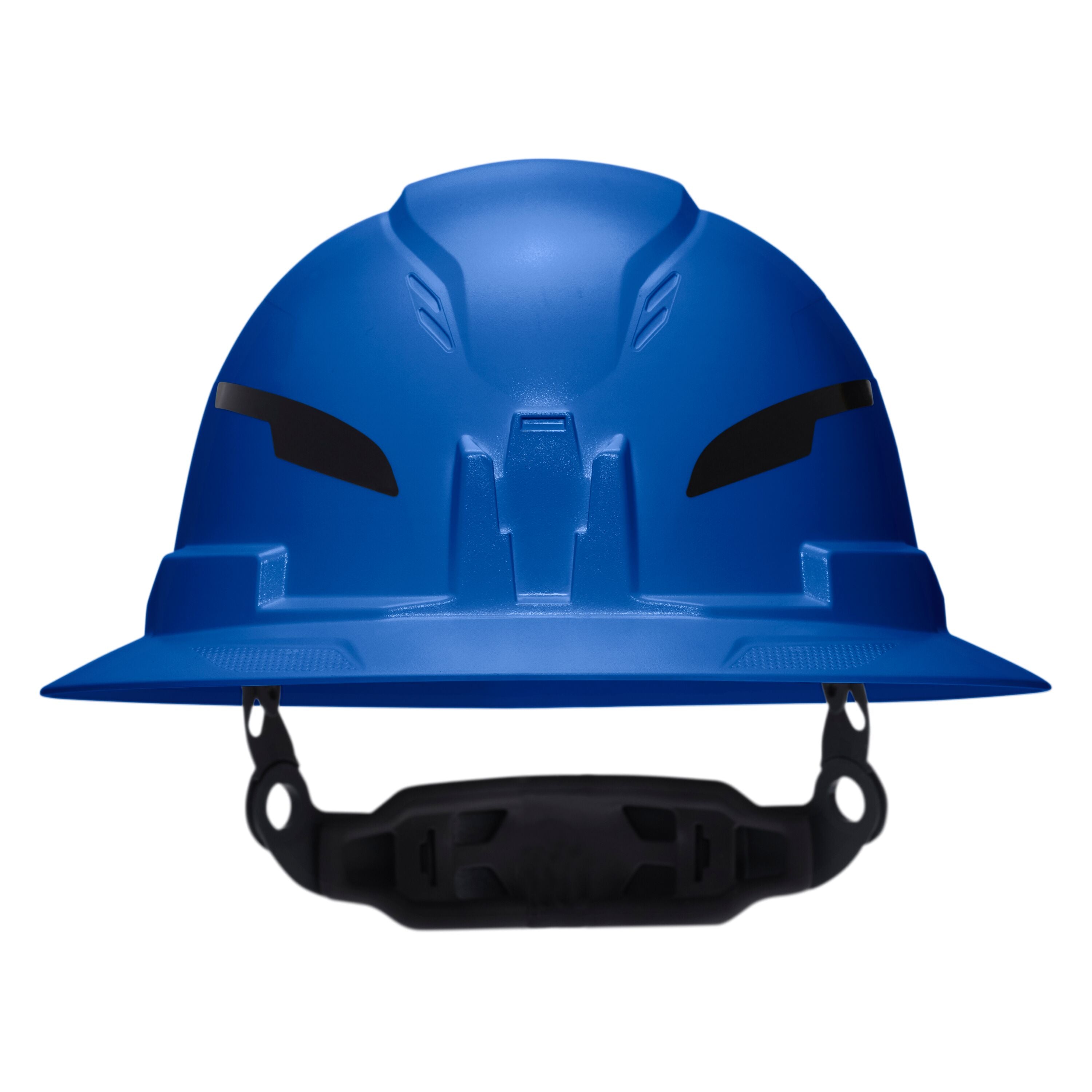 Klein 60249T2 Class E Type-2 Hard Hat, Non-Vented Full Brim Style with Strap, Blue