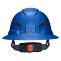 Klein 60249T2 Class E Type-2 Hard Hat, Non-Vented Full Brim Style with Strap, Blue - Ace Tool Group - Klein