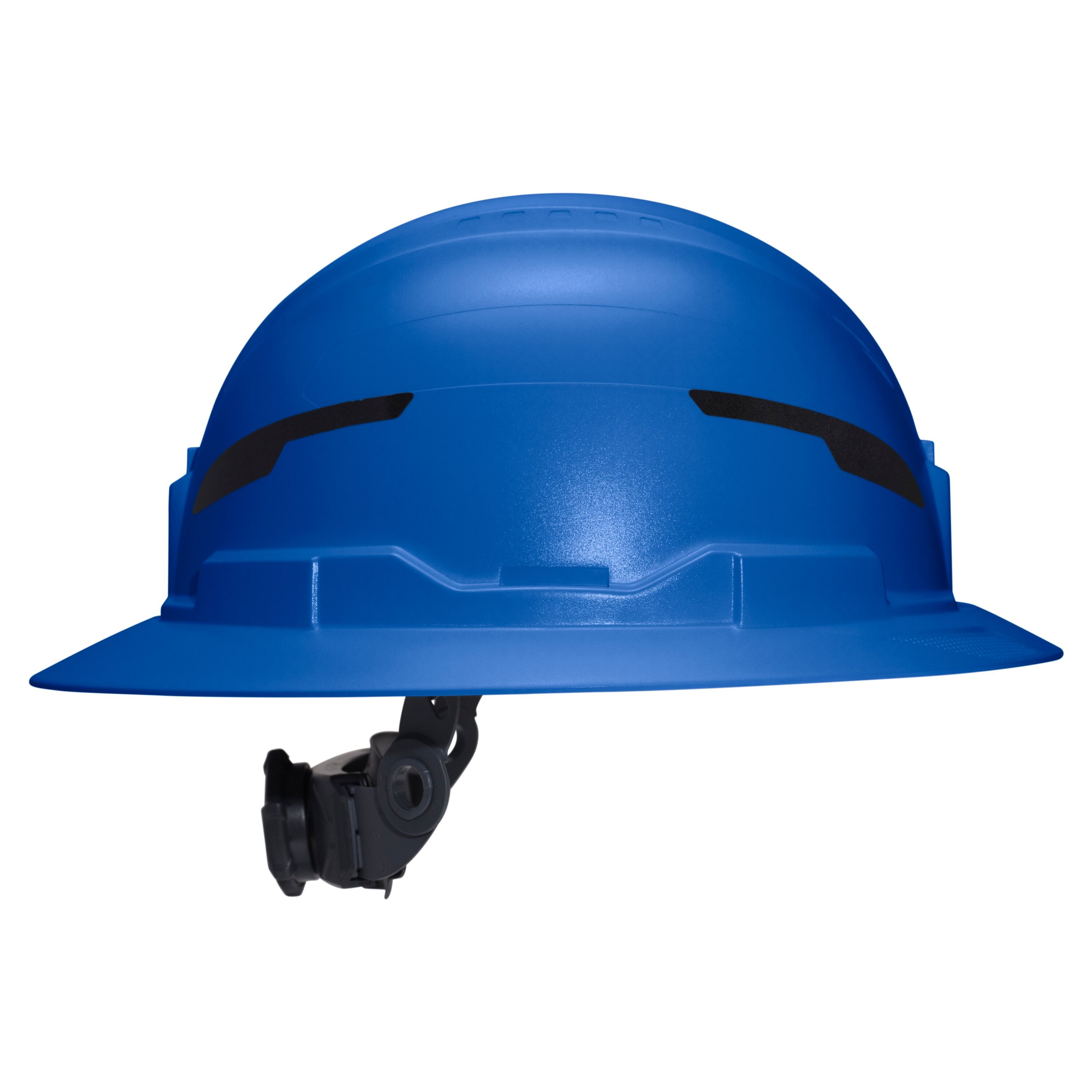 Klein 60249T2 Class E Type-2 Hard Hat, Non-Vented Full Brim Style with Strap, Blue - Ace Tool Group - Klein