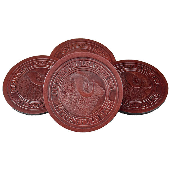Occidental 6025 Coasters - Set of Four - Ace Tool Group - Occidental Leather