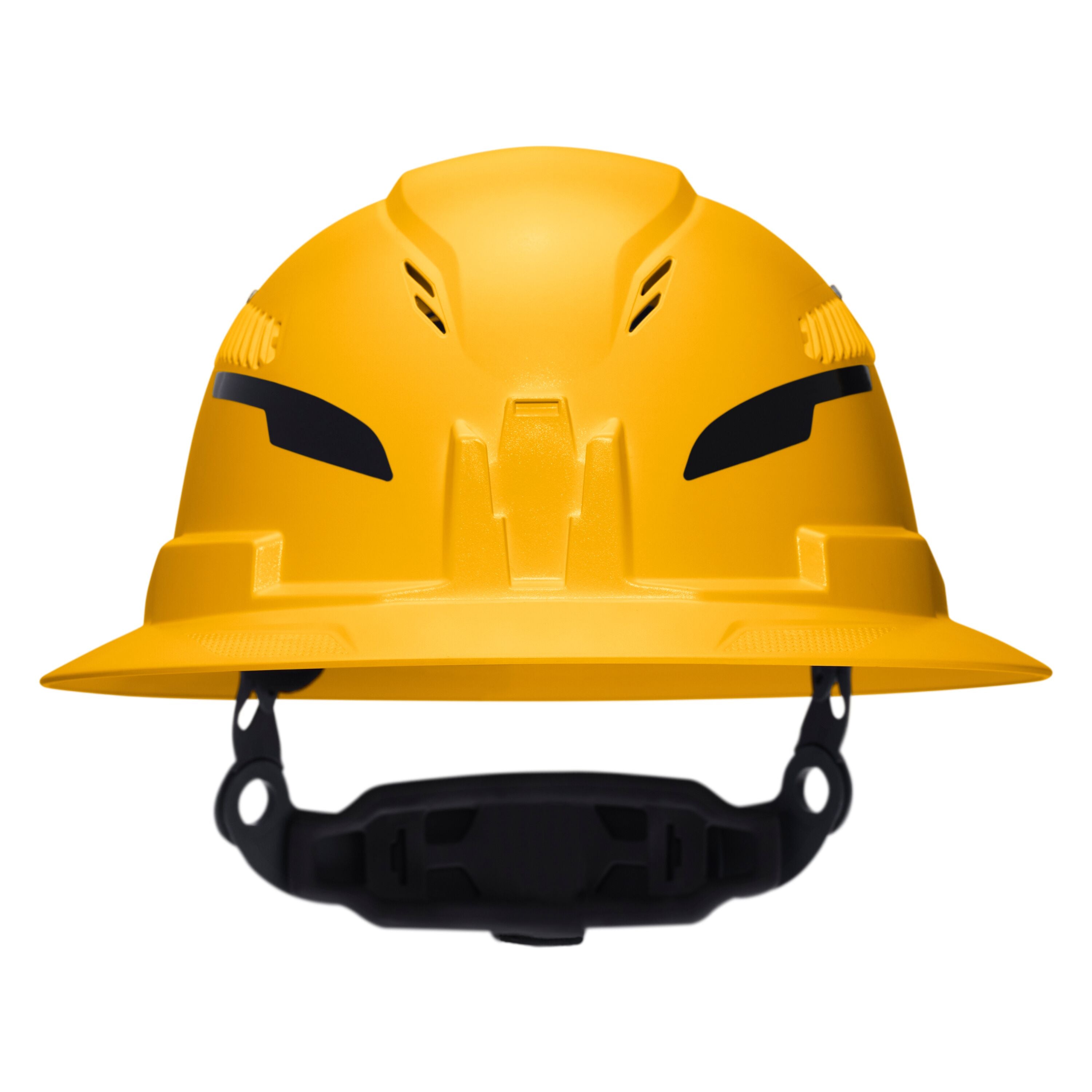 Klein 60262T2 Class C Type-2 Hard Hat, Vented Full Brim with Strap, Yellow