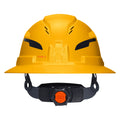 Klein 60262T2 Class C Type-2 Hard Hat, Vented Full Brim with Strap, Yellow - Ace Tool Group - Klein