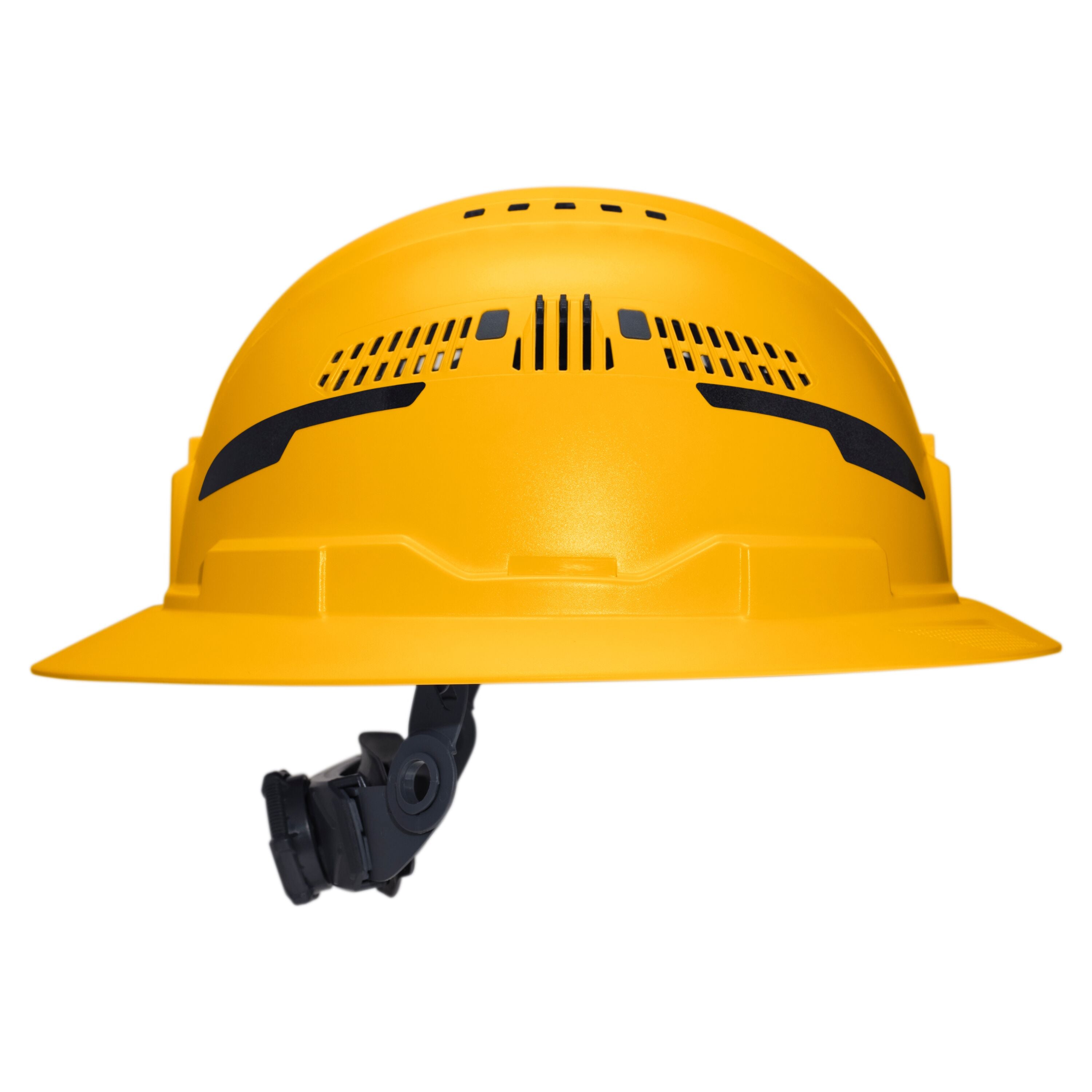Klein 60262T2 Class C Type-2 Hard Hat, Vented Full Brim with Strap, Yellow - Ace Tool Group - Klein