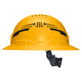 Klein 60262T2 Class C Type-2 Hard Hat, Vented Full Brim with Strap, Yellow - Ace Tool Group - Klein