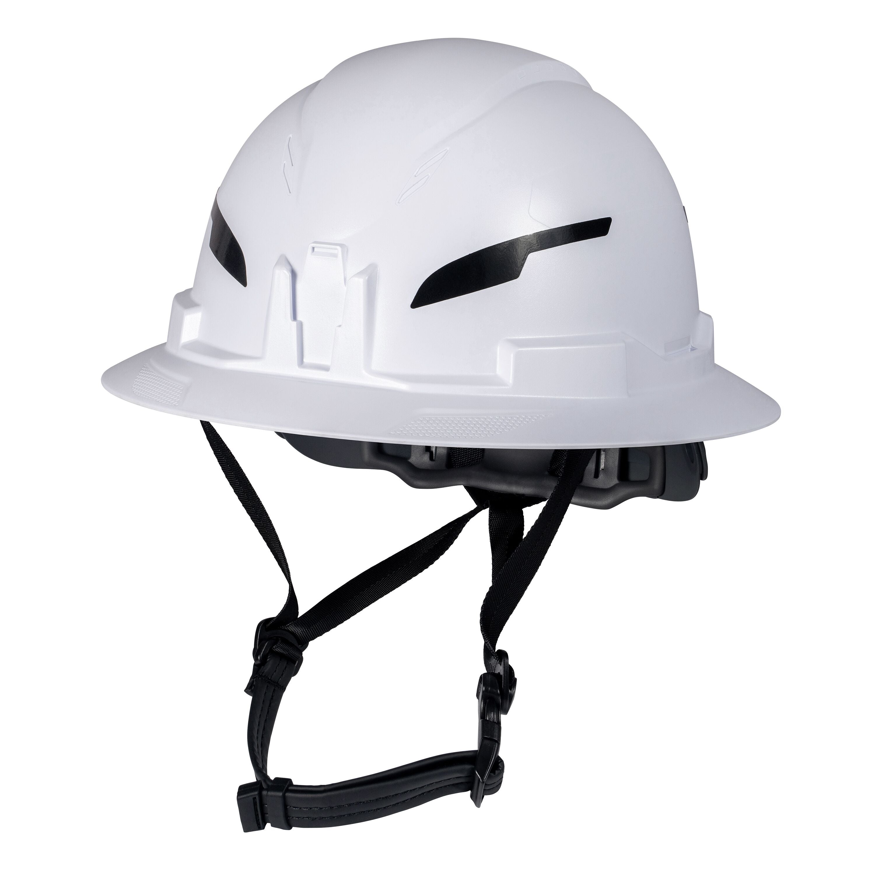 Klein 60400T2CND Class E Type-2 Hard Hat, Non-Vented Full Brim, Strap, White, CAN ONLY